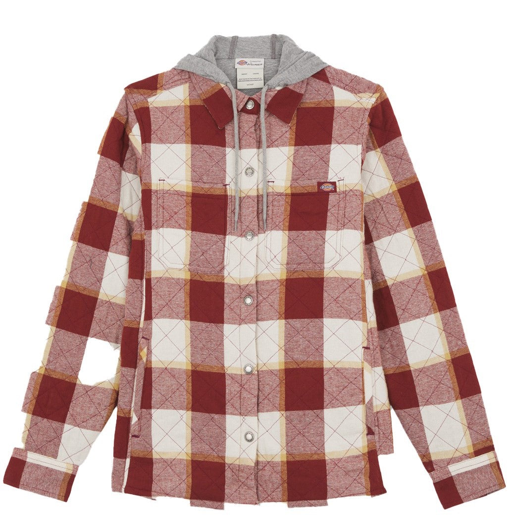 Dickies Flannel Shirt Jacket Fired Brick