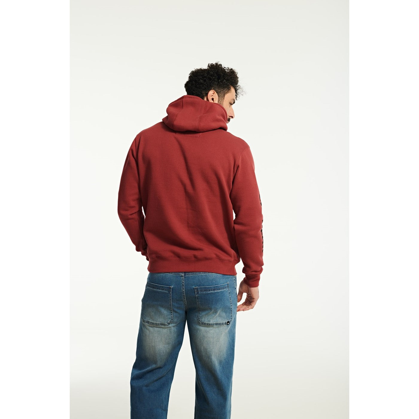 Caterpillar Trademark Banner Hooded Sweatshirt Brick