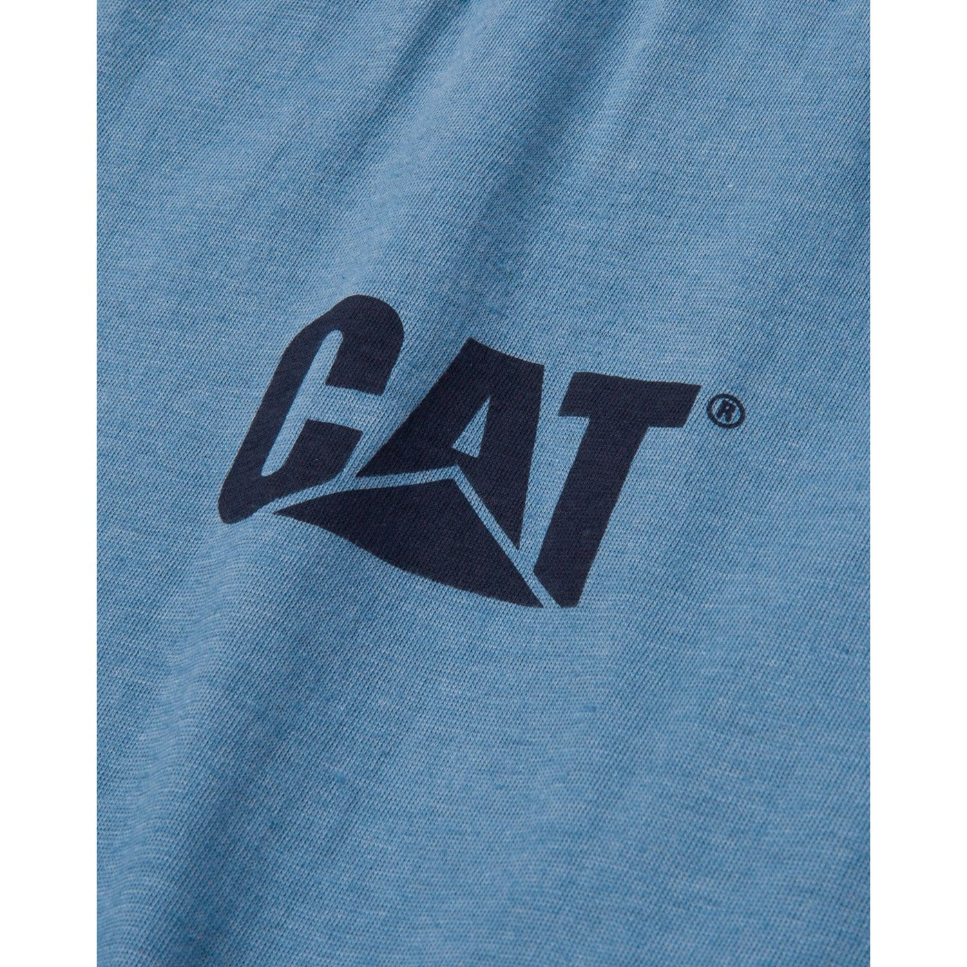 Caterpillar Trademark Banner Long Sleeve T-Shirt Teal