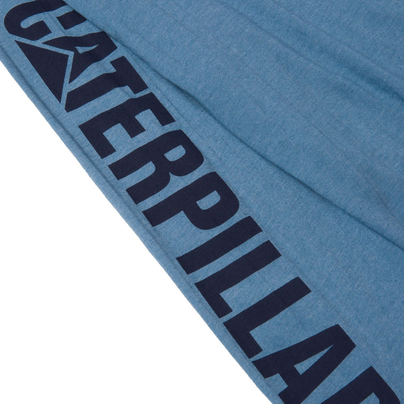 Caterpillar Trademark Banner Long Sleeve T-Shirt Teal