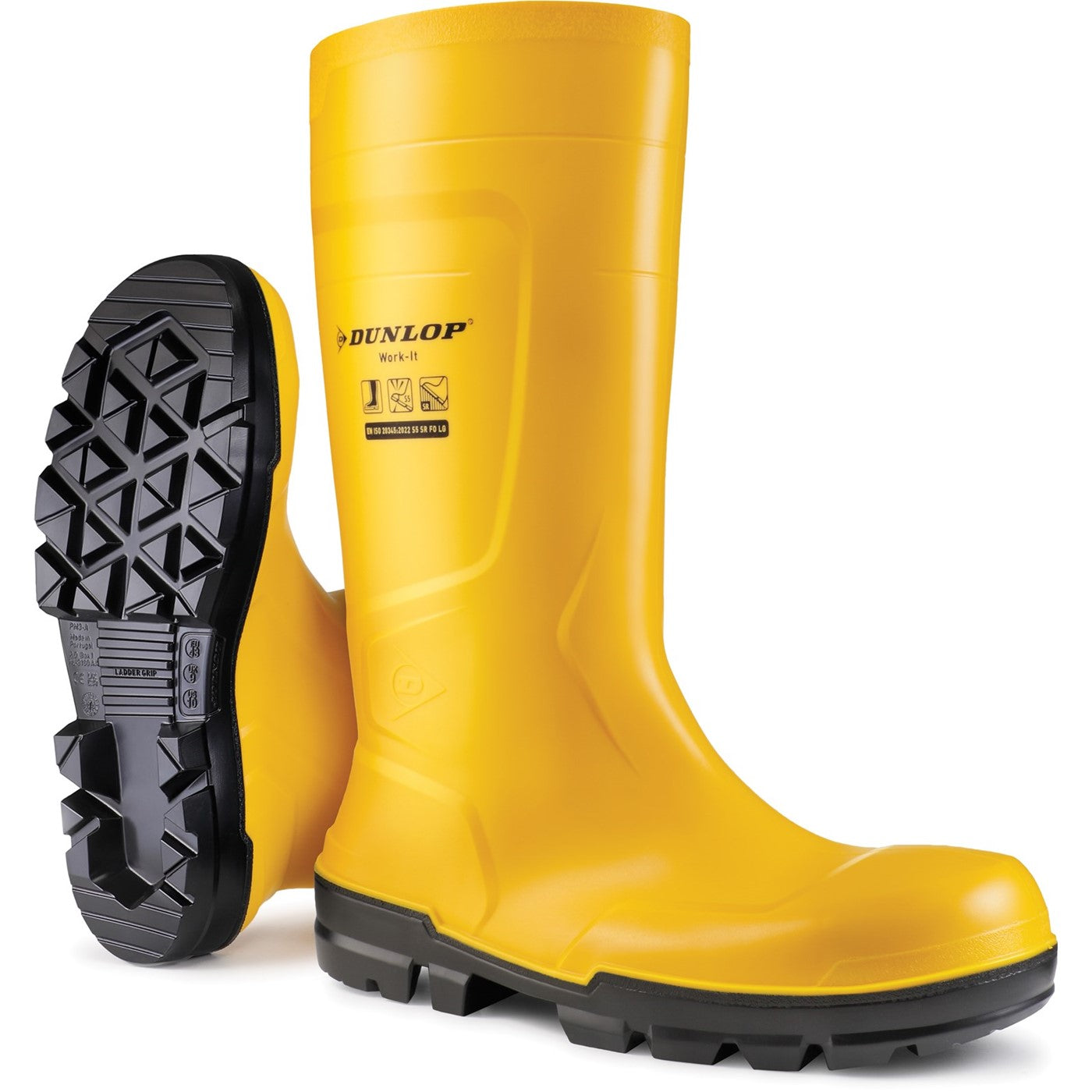 Dunlop Work-It Full Safety Wellington S5 Yellow