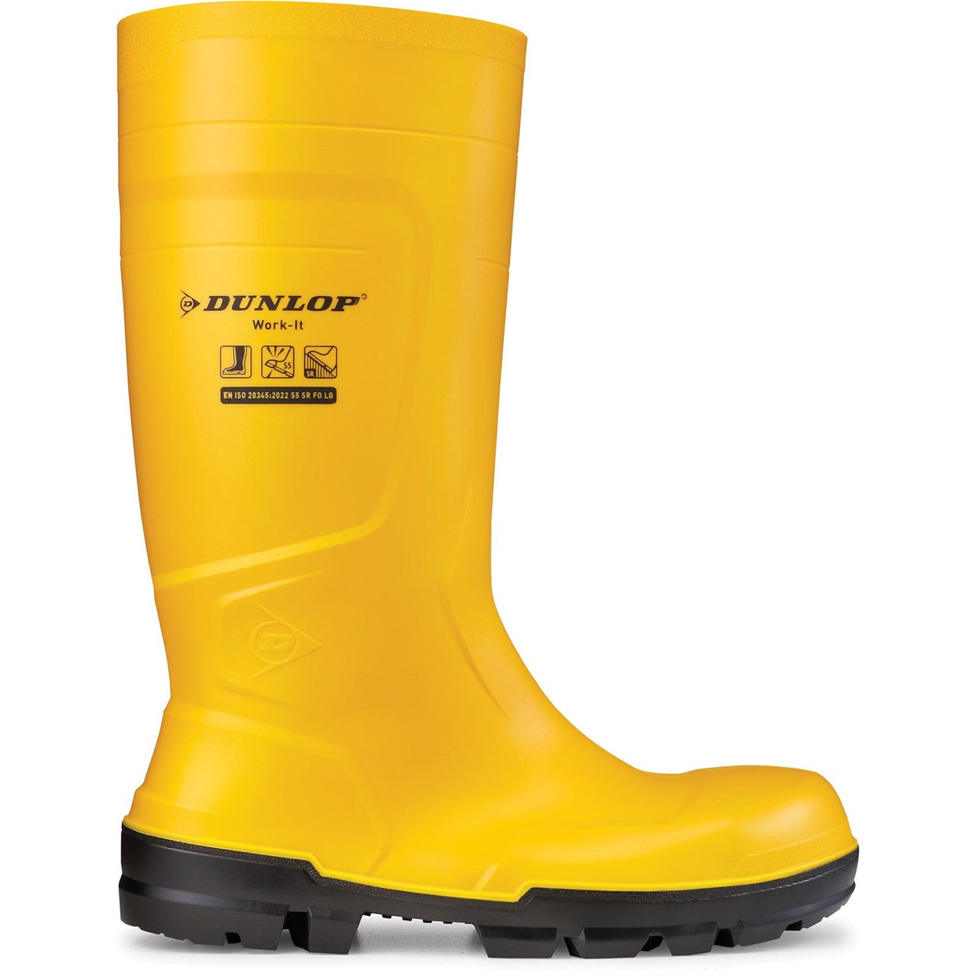 Dunlop Work-It Full Safety Wellington S5 Yellow