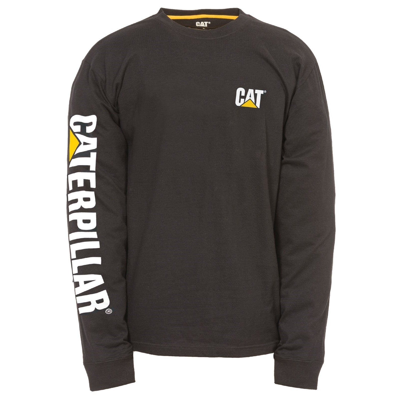 Caterpillar Trademark Banner Long Sleeve T-Shirt Black