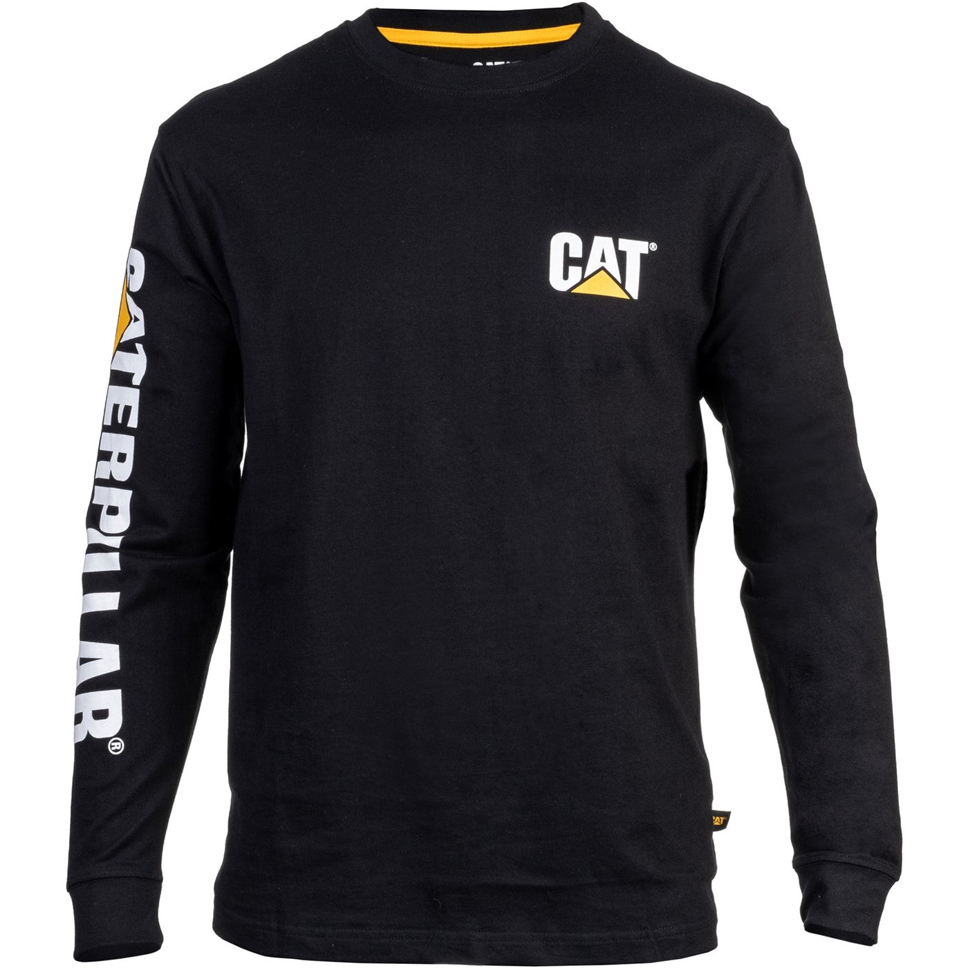 Caterpillar Trademark Banner Long Sleeve T-Shirt Black