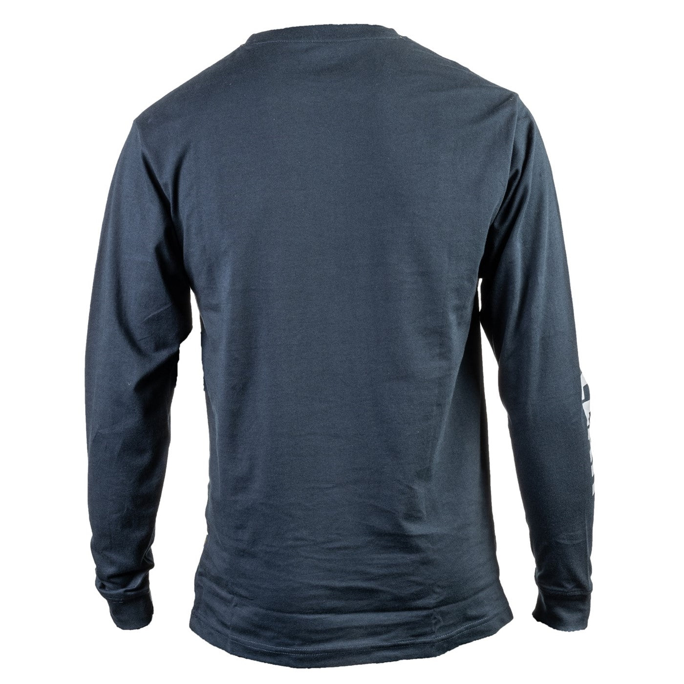 Caterpillar Trademark Banner Long Sleeve T-Shirt Dark Marine
