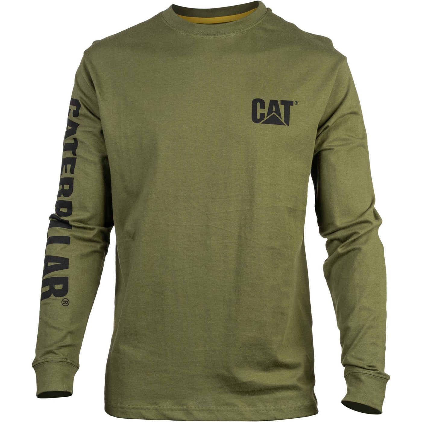 Caterpillar Trademark Banner Long Sleeve T-Shirt Chive