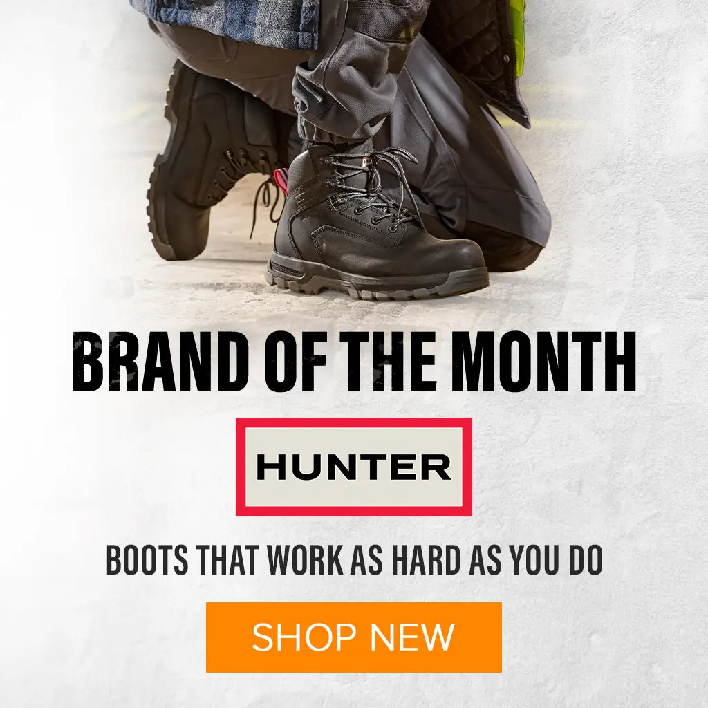 BRAND OF THE MONTH. HUNTER BOOTS THAT WORK AS HARD AS YOU DO. SHOP NEW
