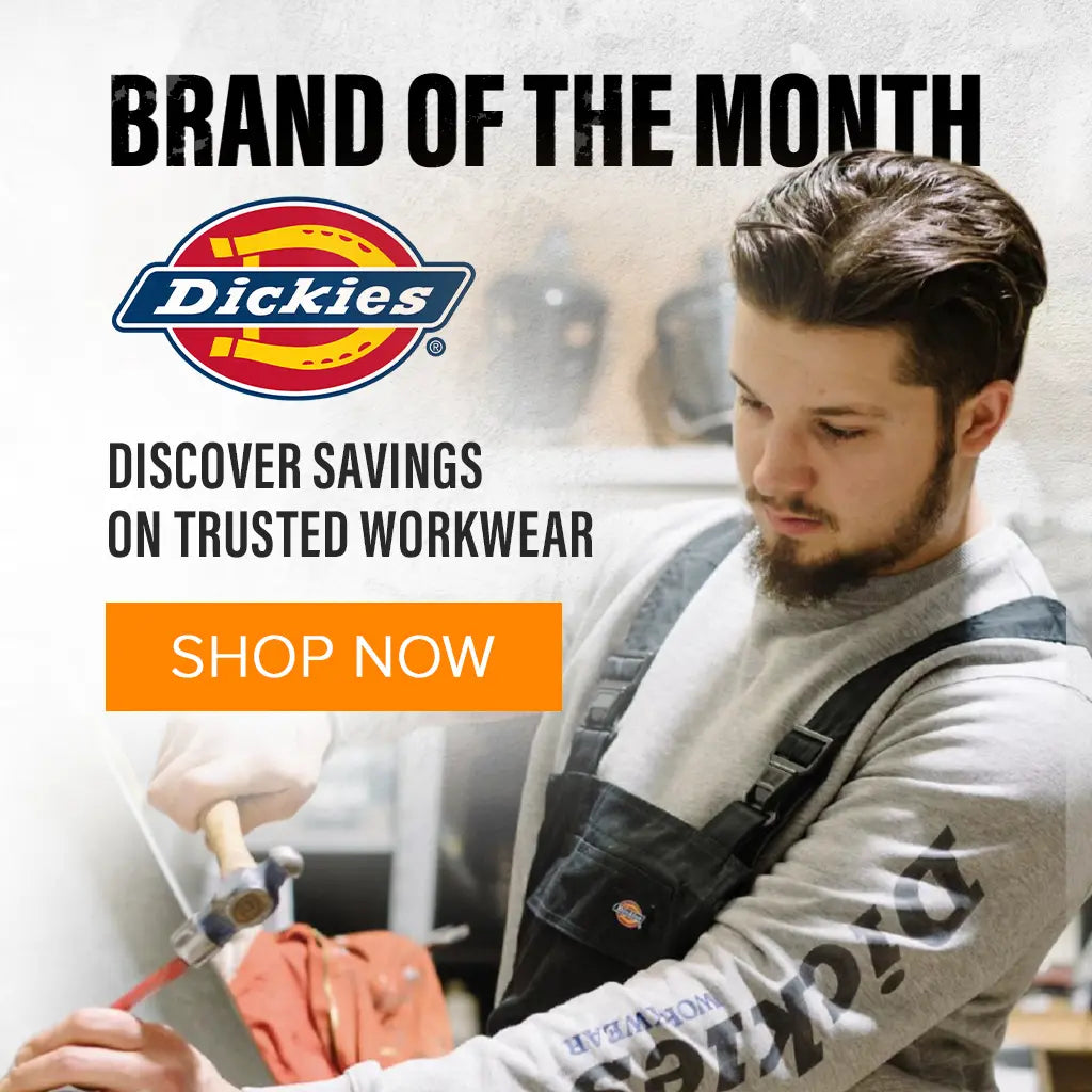 BRAND OF THE MONTH Dickies. DISCOVER SAVINGS ON TRUSTED WORKWEAR. SHOP NOW