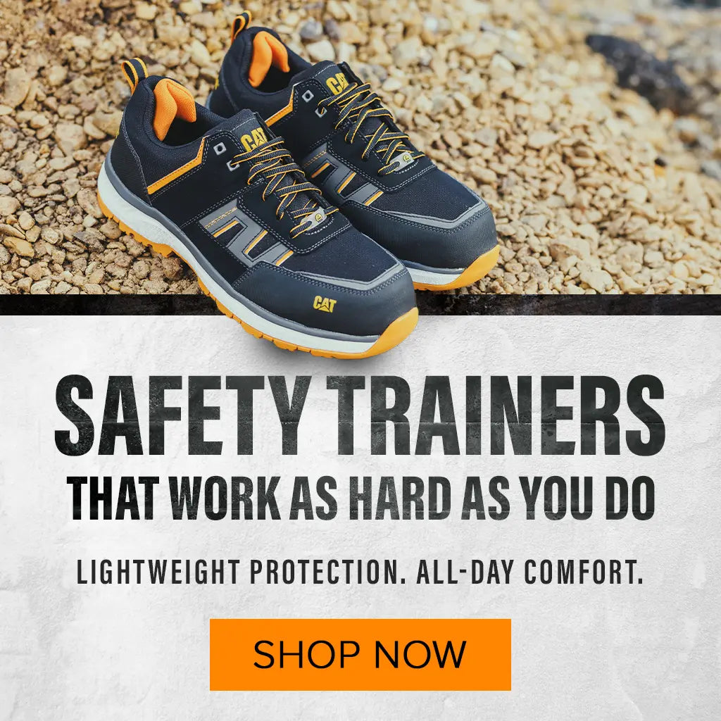 SAFETY TRAINERS THAT WORK AS HARD AS YOU DO. LIGHTWEIGHT PROTECTION. ALL-DAY COMFORT. SHOP NOW