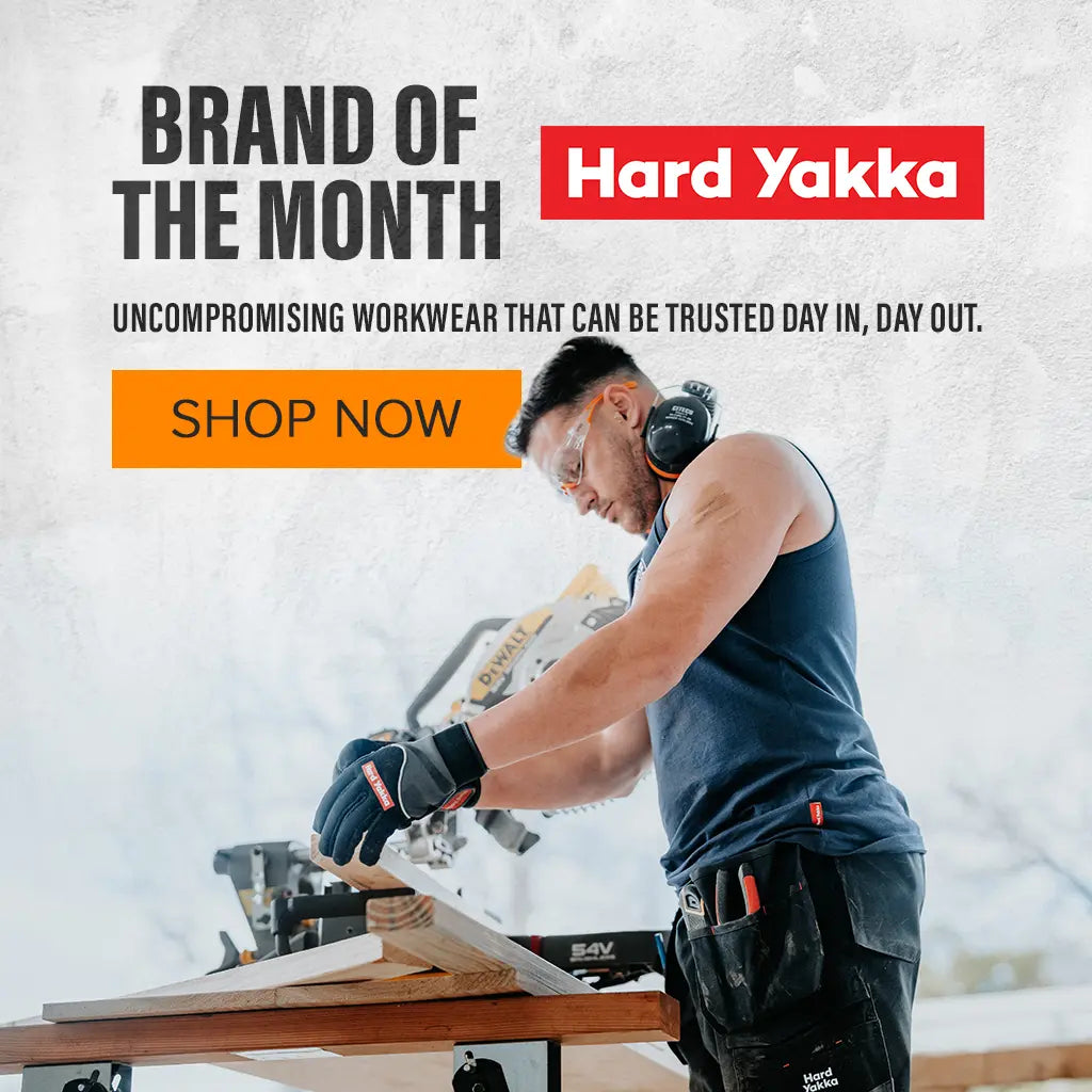BRAND OF THE MONTH. Hard Yakka. UNCOMPROMISING WORKWEAR THAT CAN BE TRUSTED DAY IN, DAY OUT. SHOP NOW