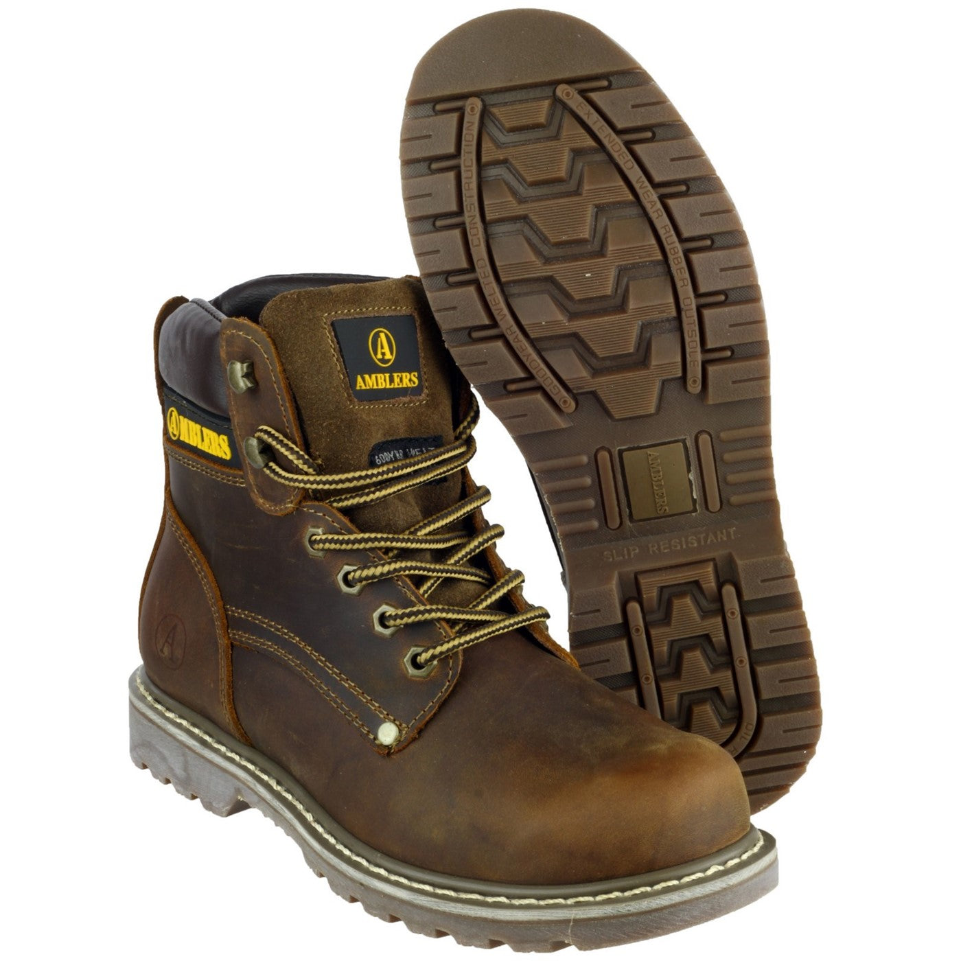 Amblers Dorking Casual Boot  Brown Crazy Horse