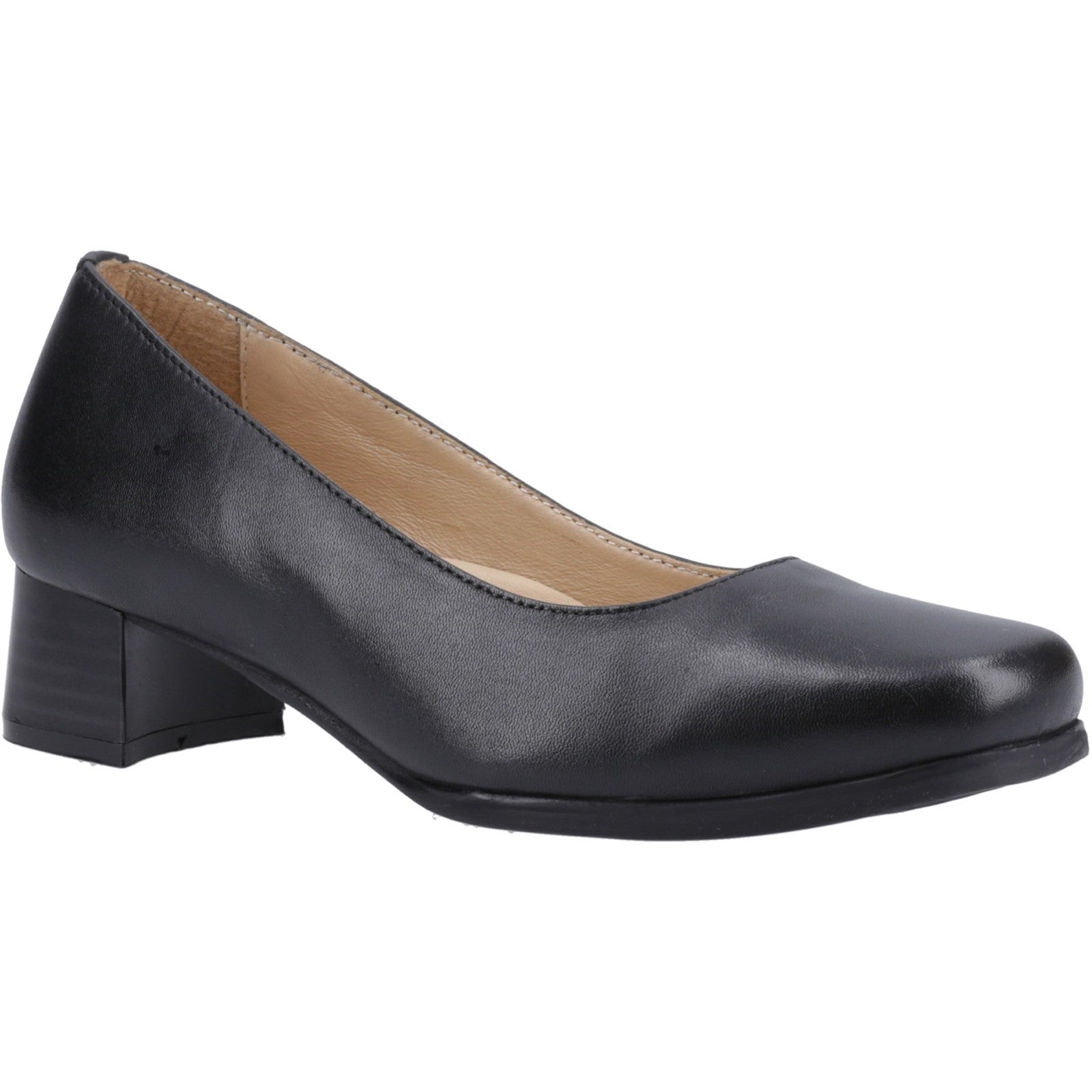 Amblers Walford Ladies Wide Fit Court  Black