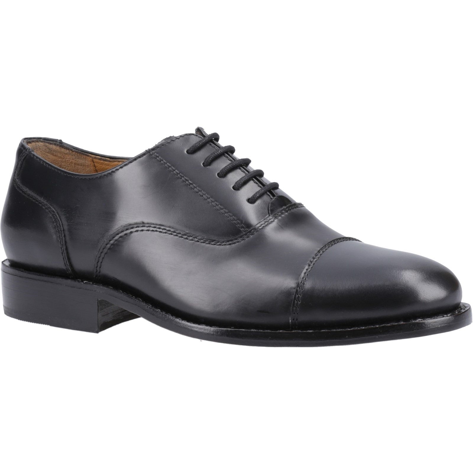 Amblers James Leather Soled Oxford Dress Shoe  Black