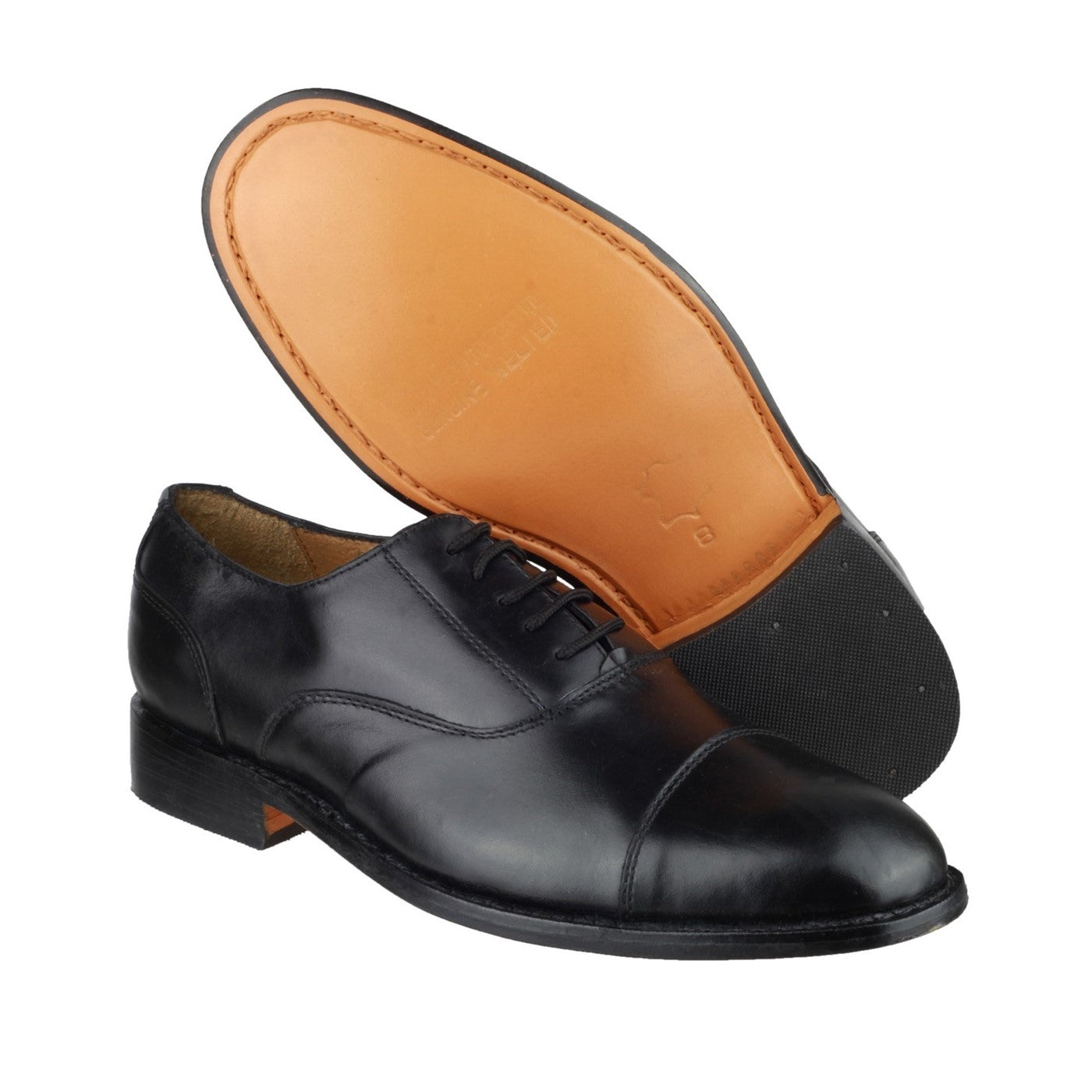 Amblers James Leather Soled Oxford Dress Shoe  Black