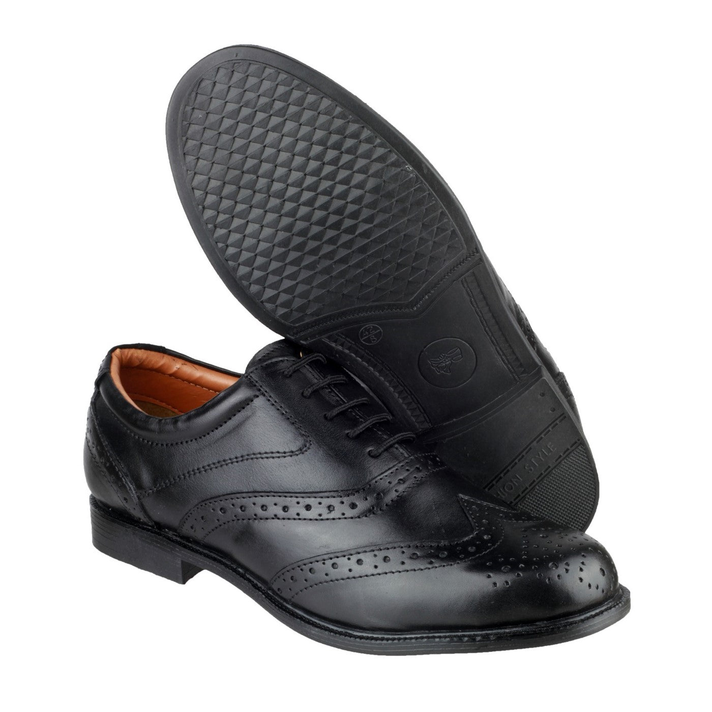 Amblers Liverpool Oxford Brogue  Black