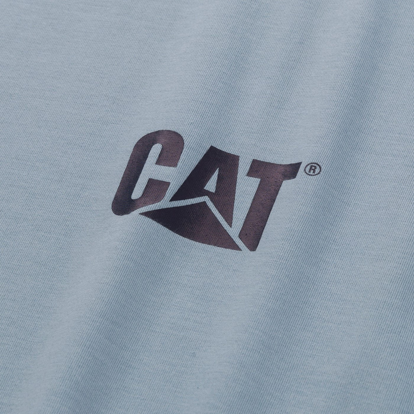 Caterpillar Trademark Tee  Blue Fog Heather