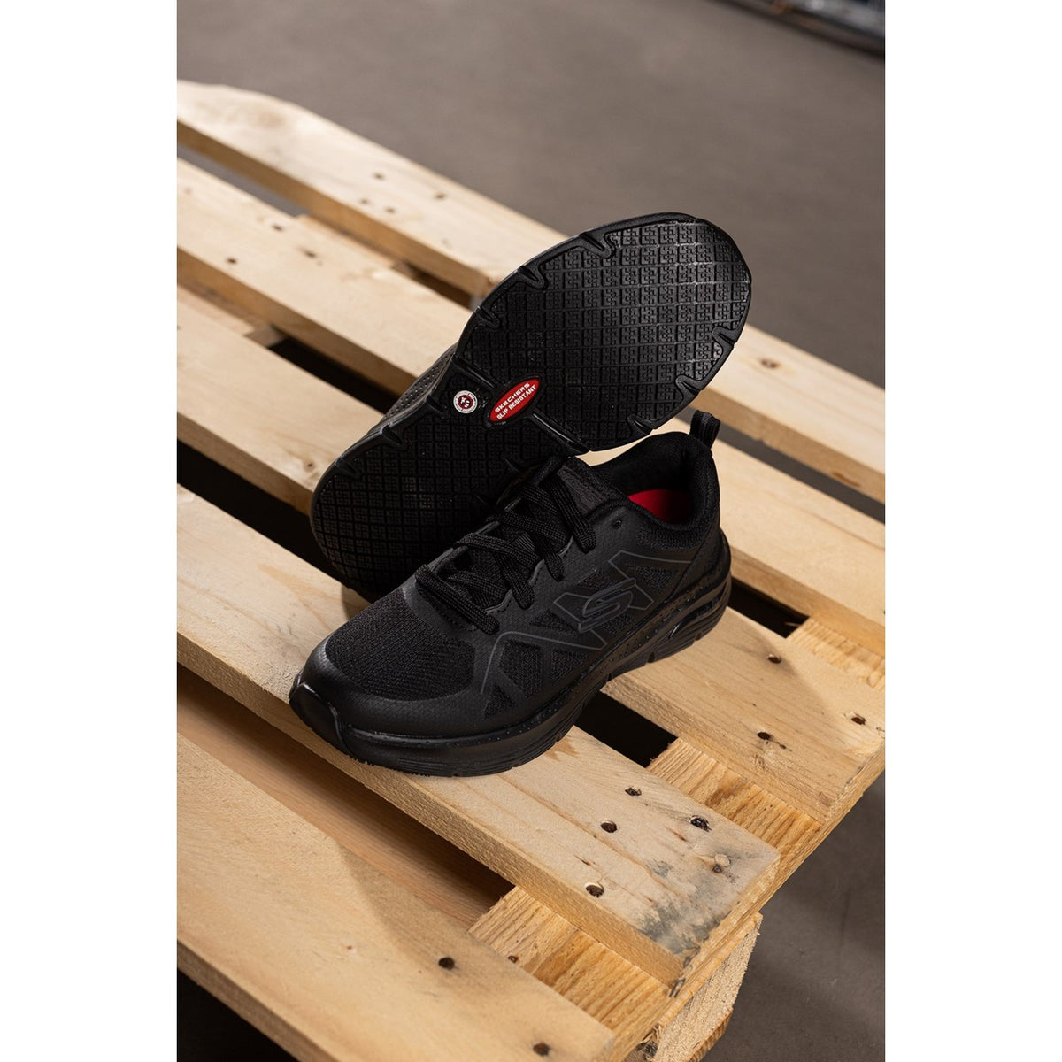 Skechers Workwear Arch Fit SR Axtell Occupational Shoe OB Black