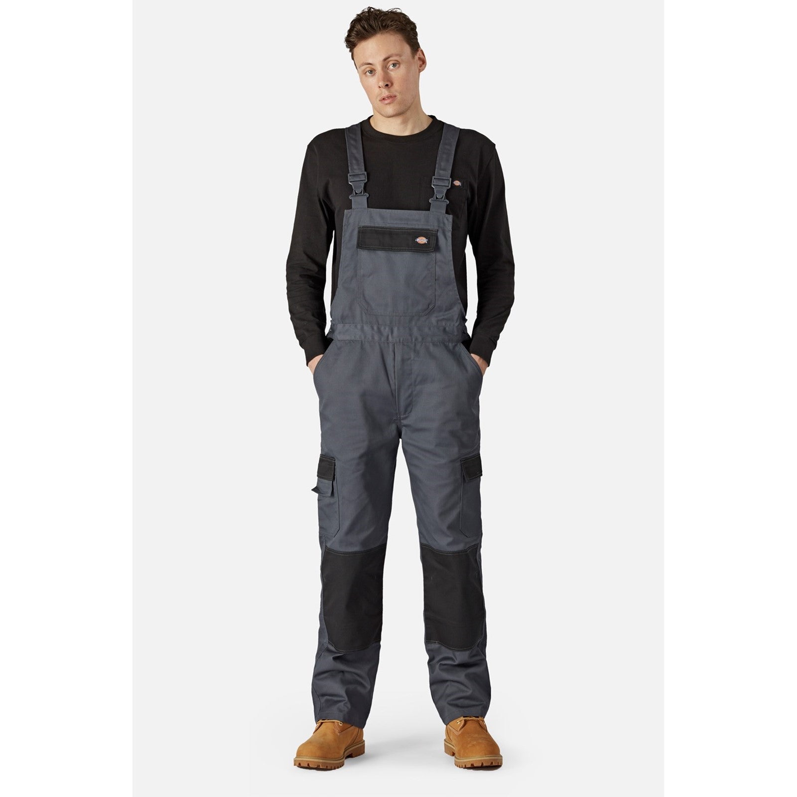 Dickies Everyday Bib and Brace  GRY II-Slate Grey/Black