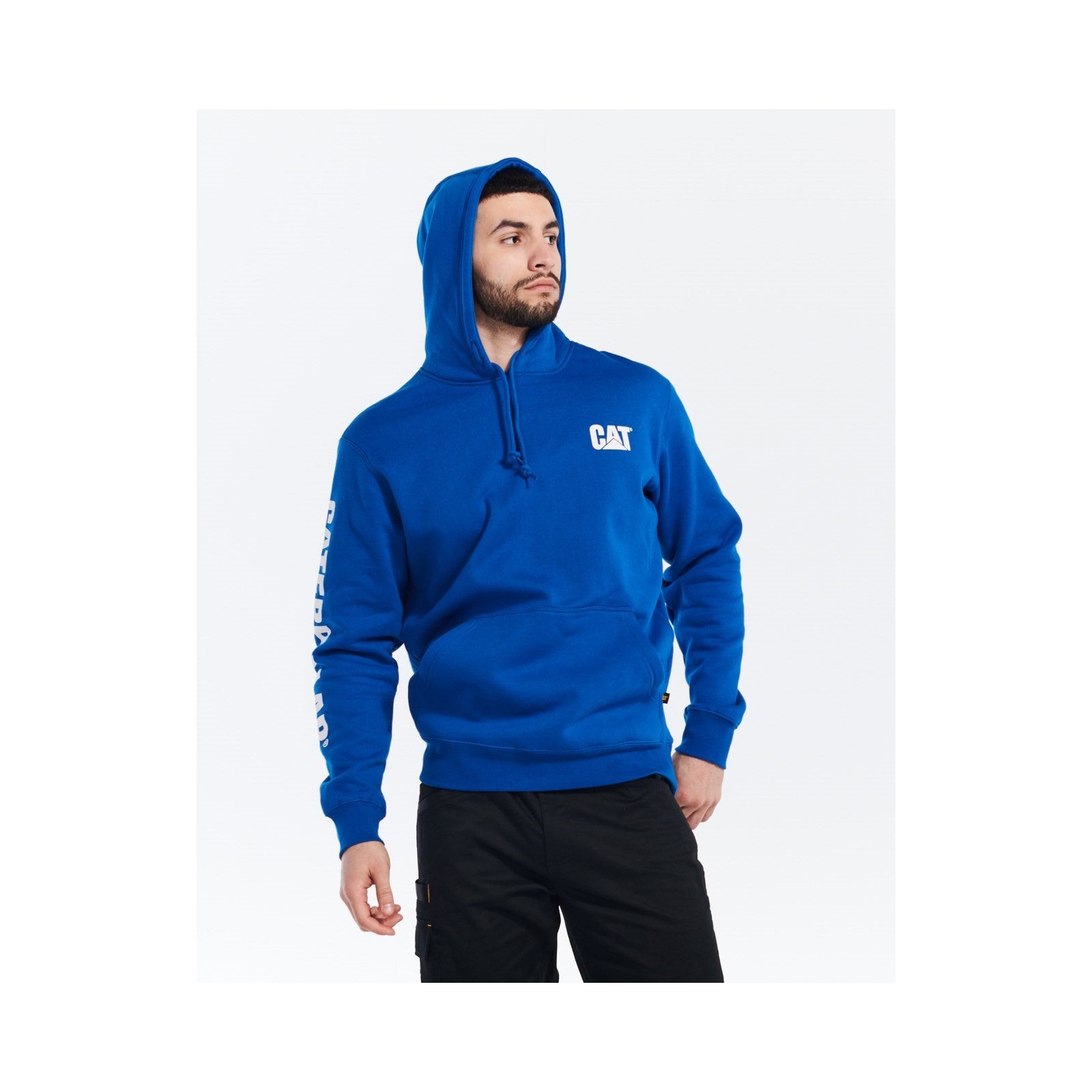 Caterpillar Trademark Banner Hooded Sweatshirt  Memphis Blue