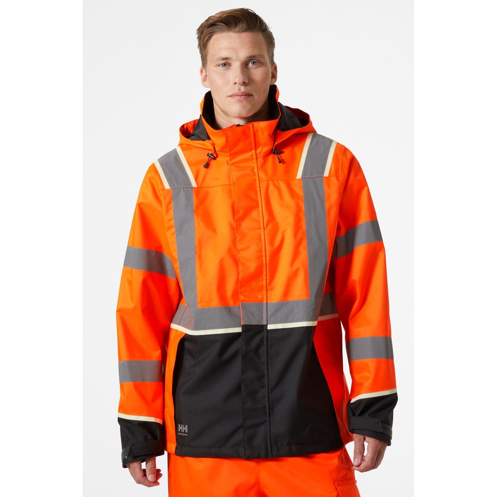 Helly Hansen Workwear UC-ME Shell Jacket  Hi Vis Orange/Ebony