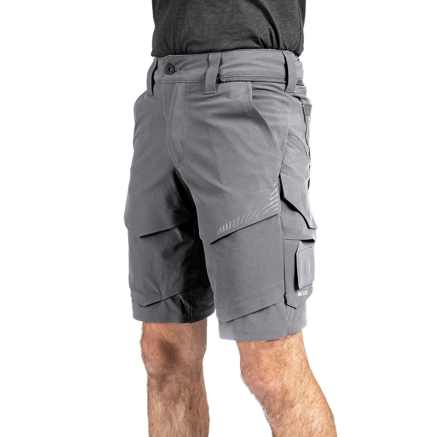 Mascot Custom Shorts  Stone Grey