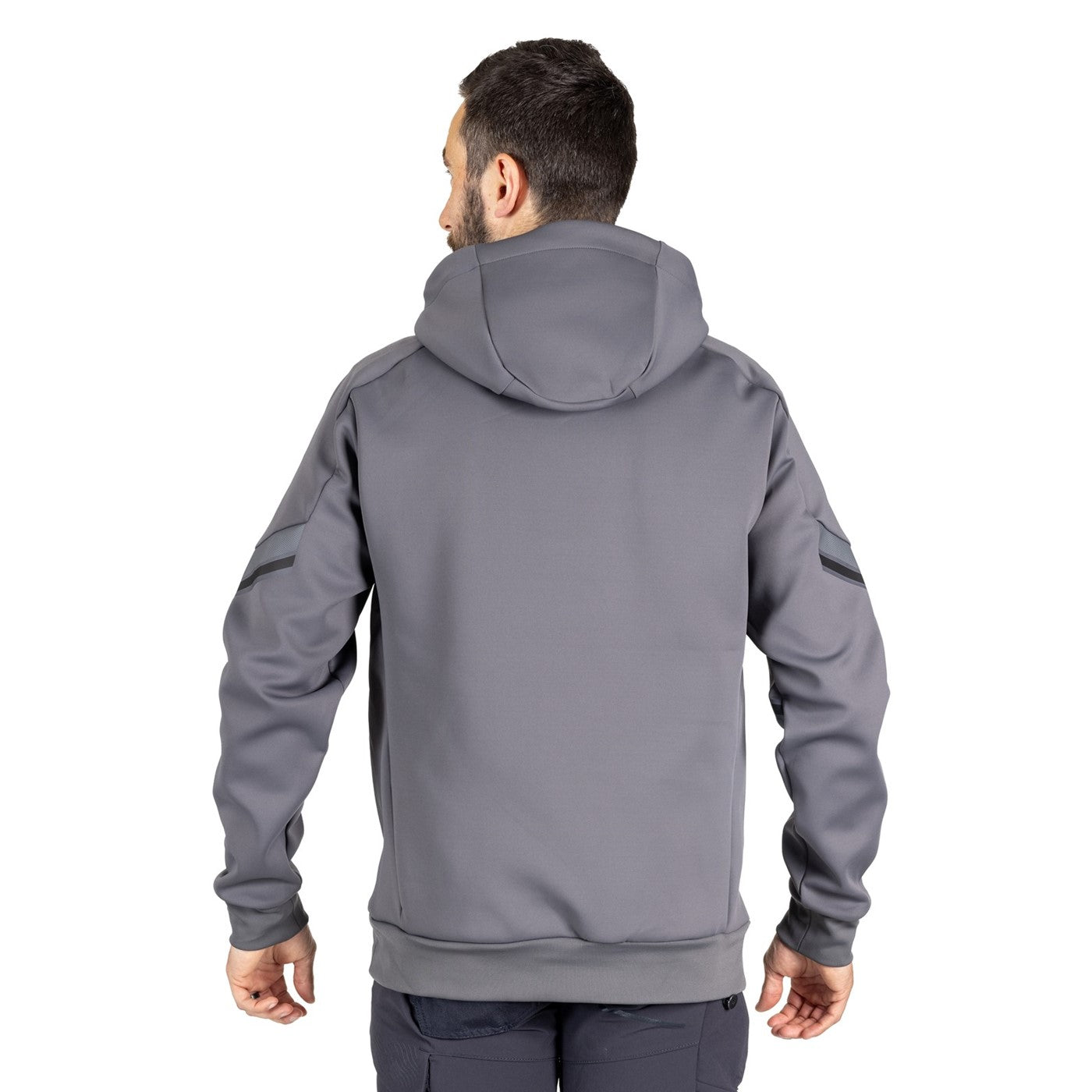 Mascot Custom Fleece hoodie  Stone Grey