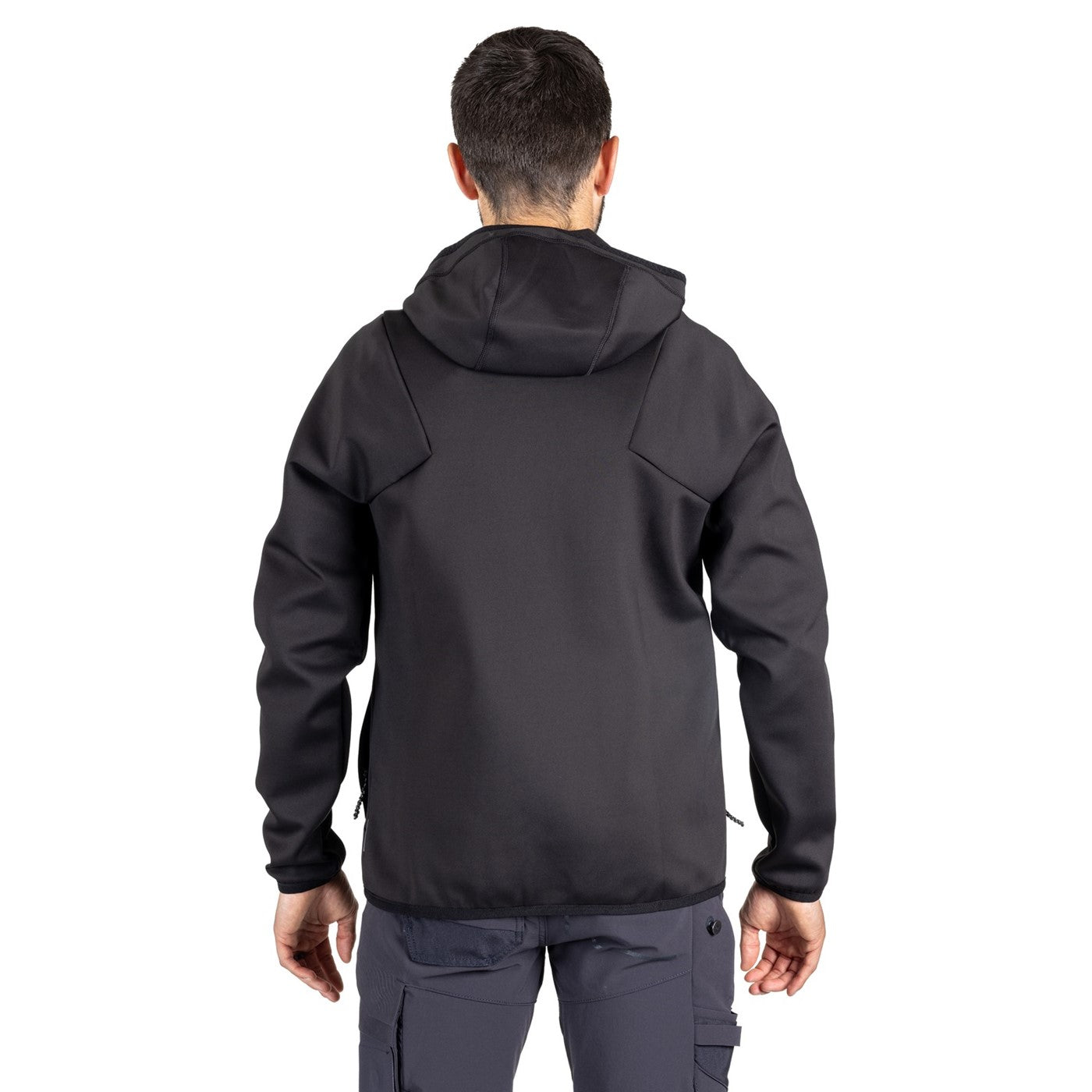 Mascot Custom Fleece jumper with hood  Black