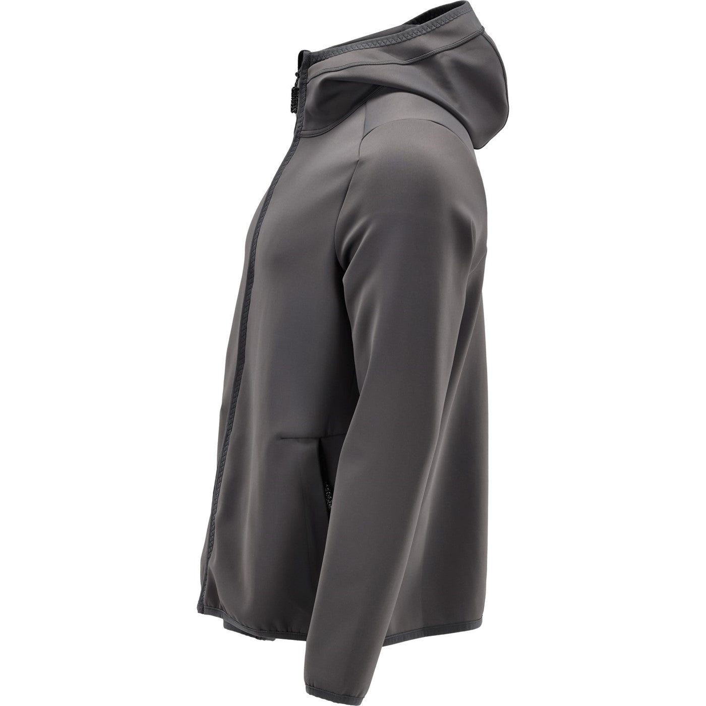 Mascot Custom Fleece jumper with hood  Stone Grey