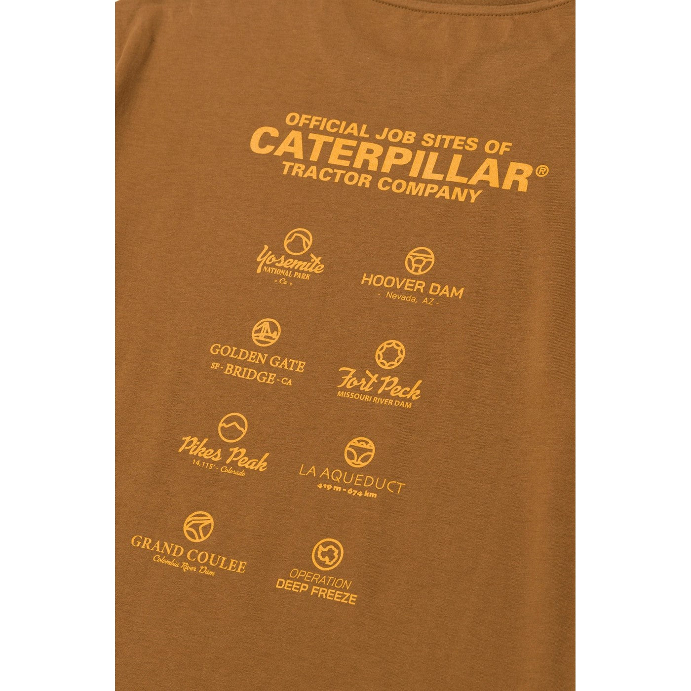 Caterpillar Graphic Tee  Bronze
