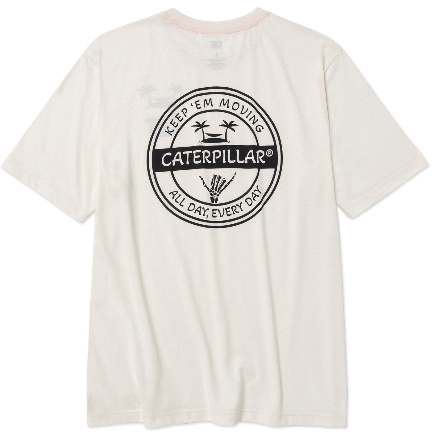 Caterpillar Graphic Tee  Vanilla