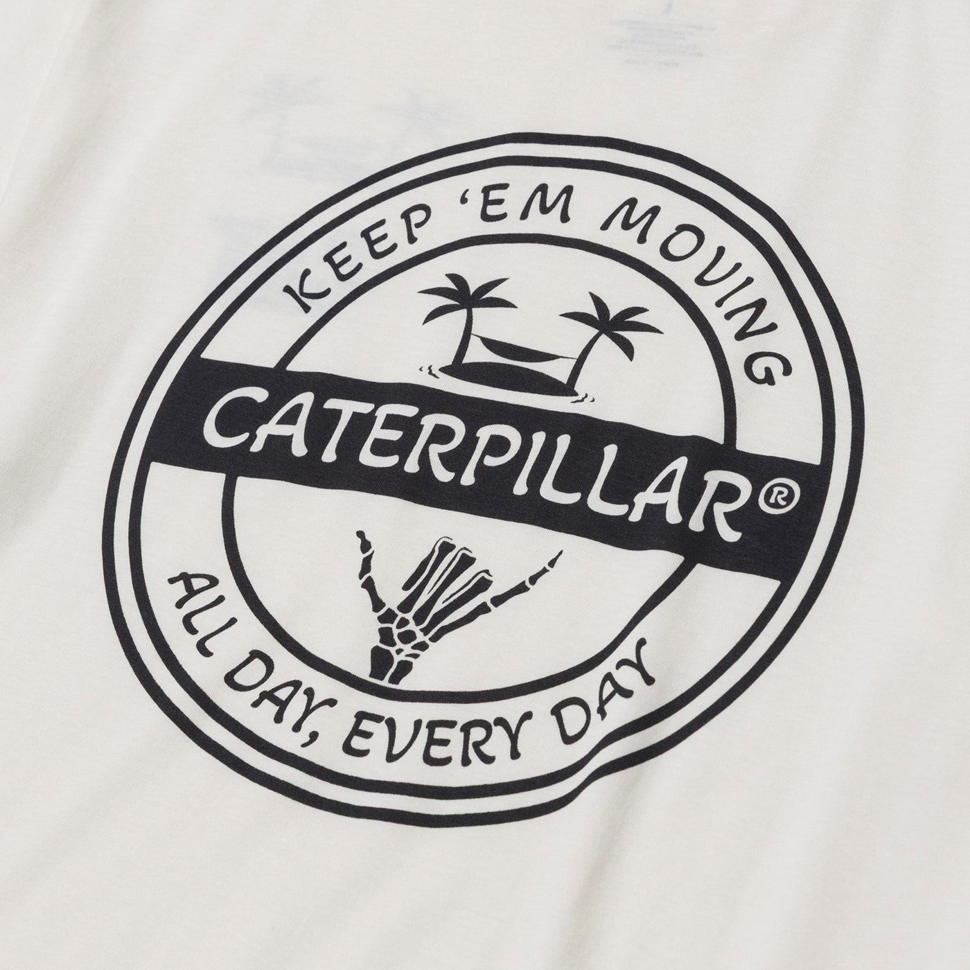 Caterpillar Graphic Tee  Vanilla