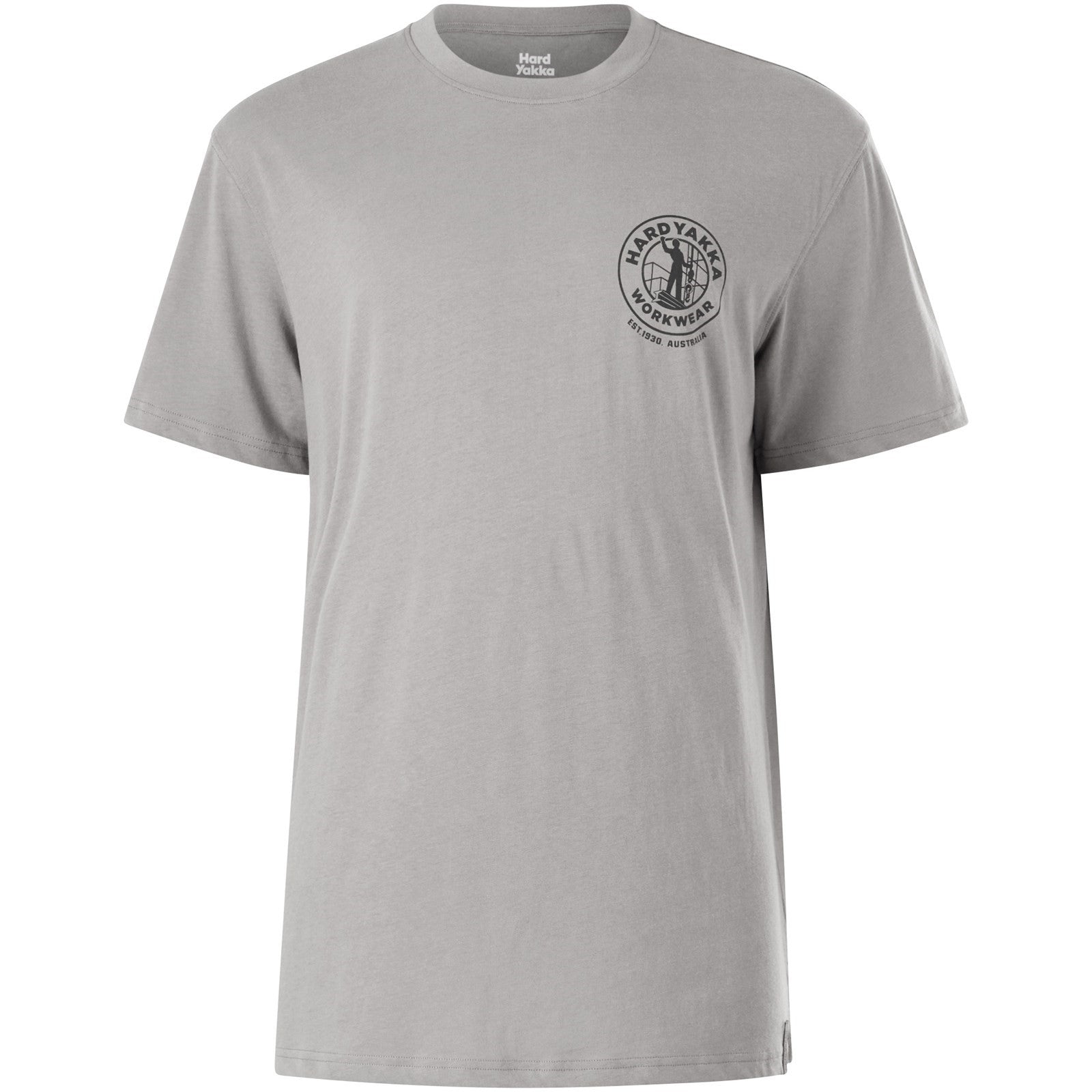 Hard Yakka Heritage Icon Short Sleeve Tee  Grey