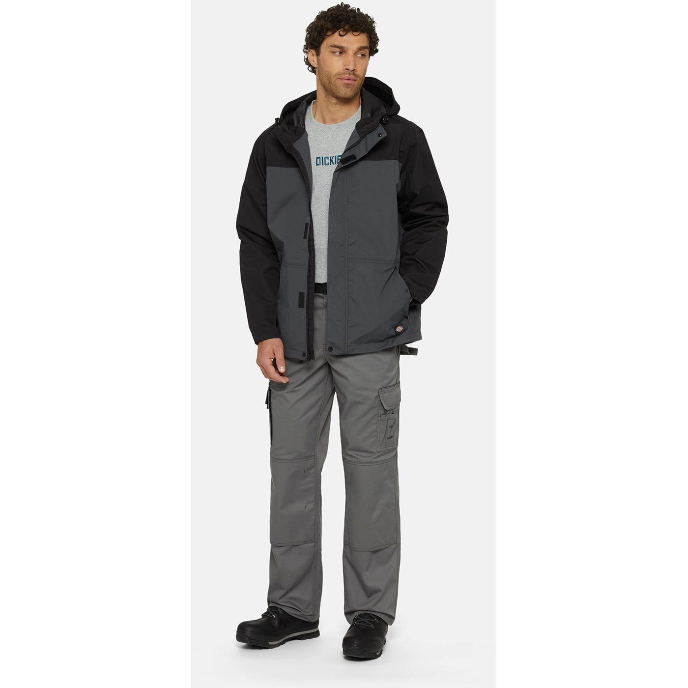 Dickies Waterproof Rain Jacket  Charcoal
