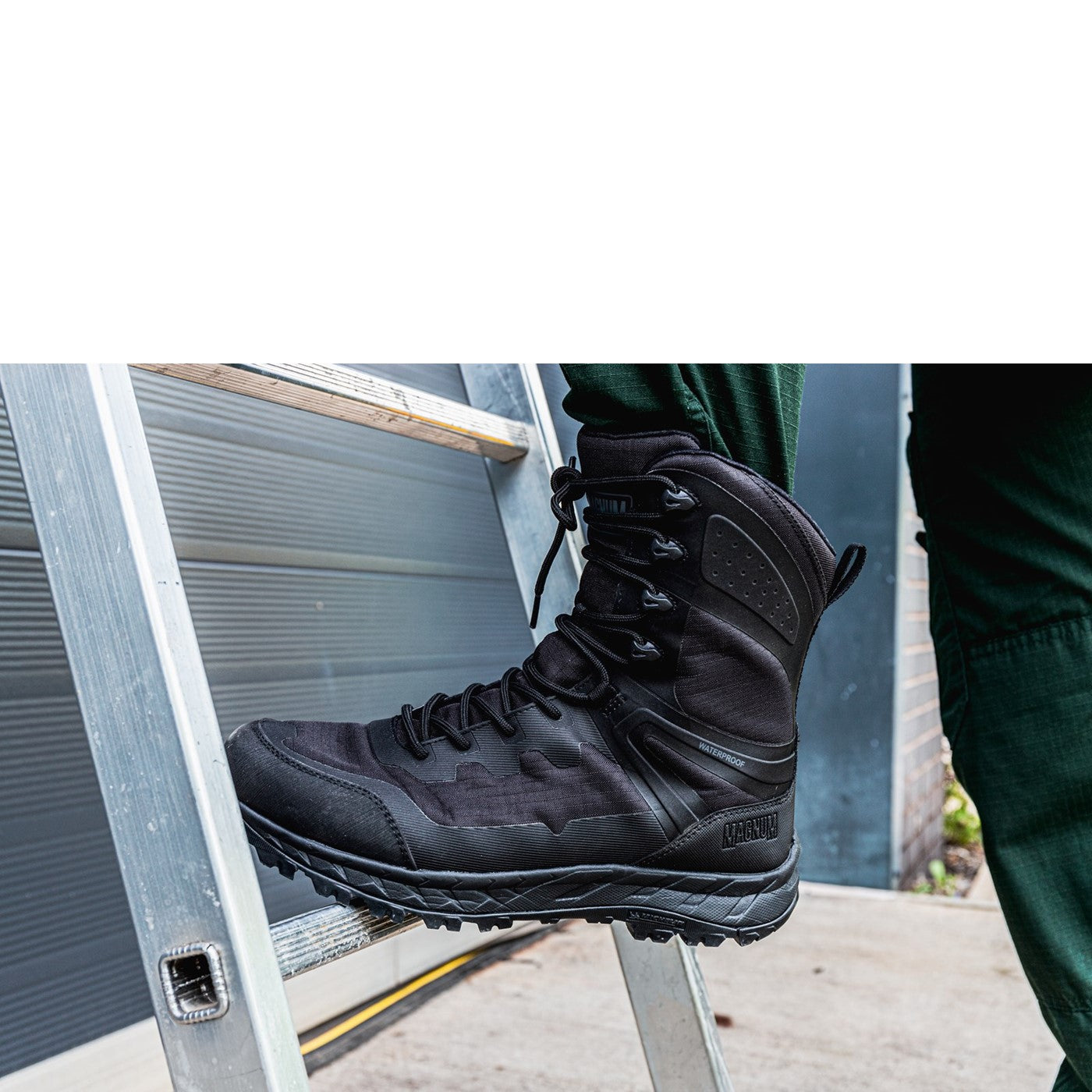 Magnum Ultima Pro 8.0 WP Side-Zip Uniform Boot  Black