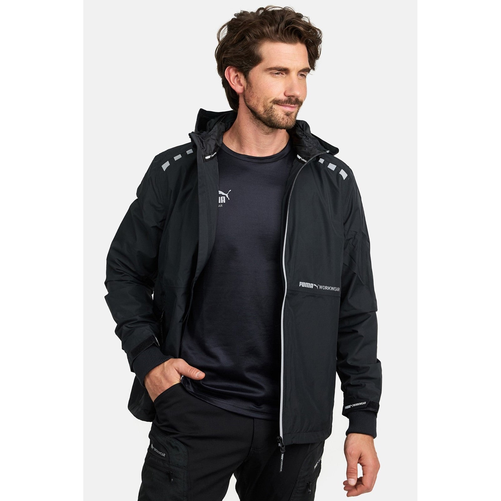 Puma Workwear Rain Jacket  Carbon