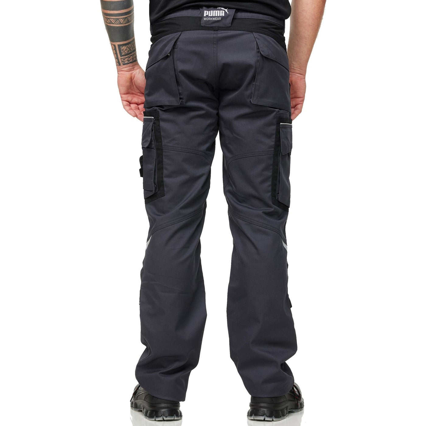 Puma Workwear Precision X Work Trousers  Anthracite/Black