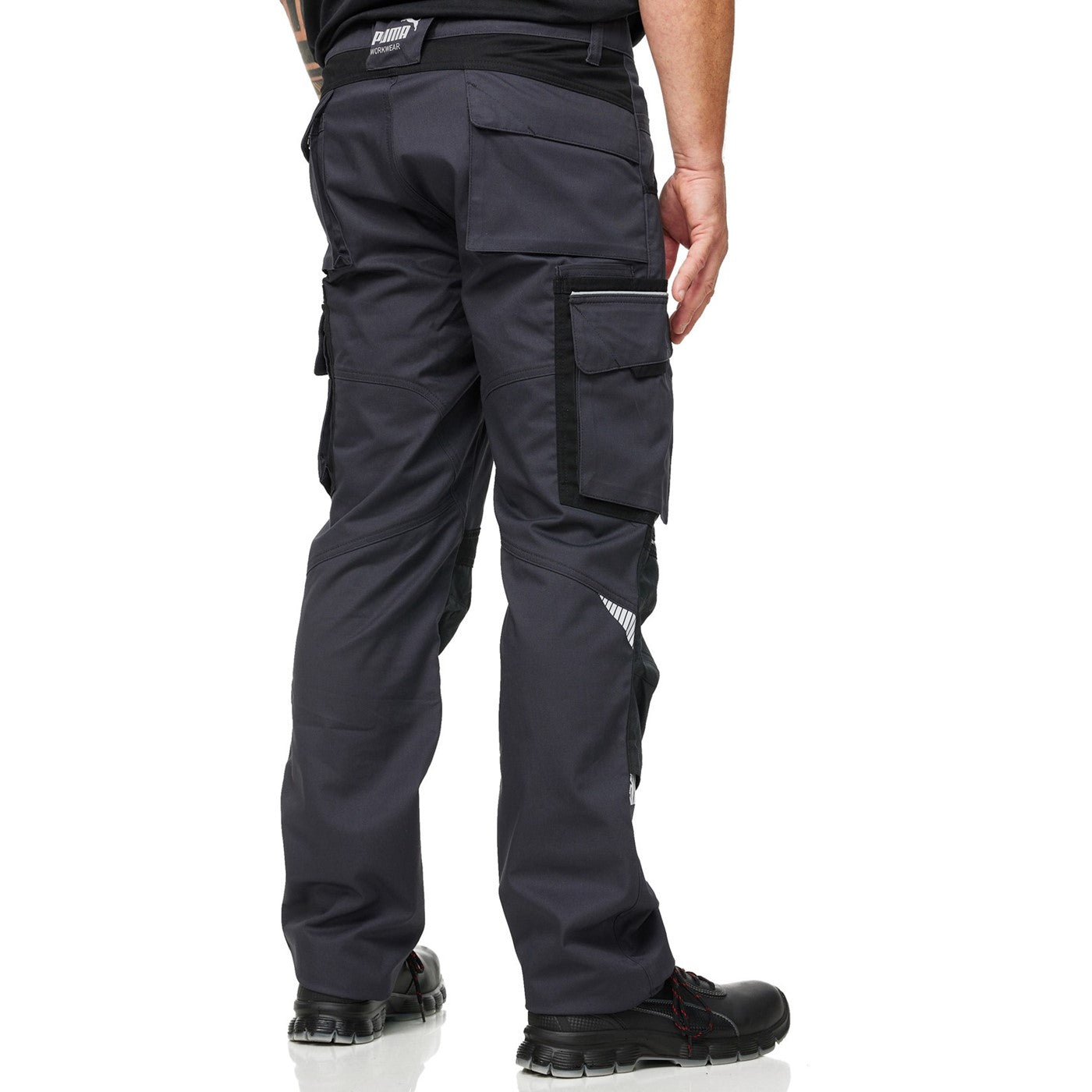 Puma Workwear Precision X Work Trousers  Anthracite/Black
