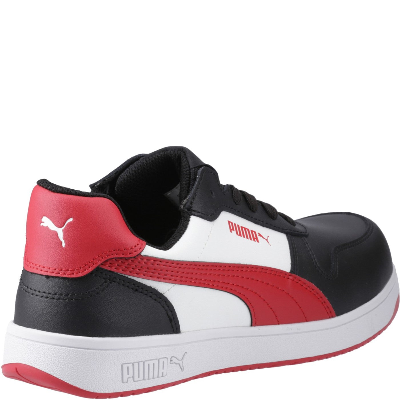 Puma Safety Frontcourt Low Trainer S3L Black / White / Red