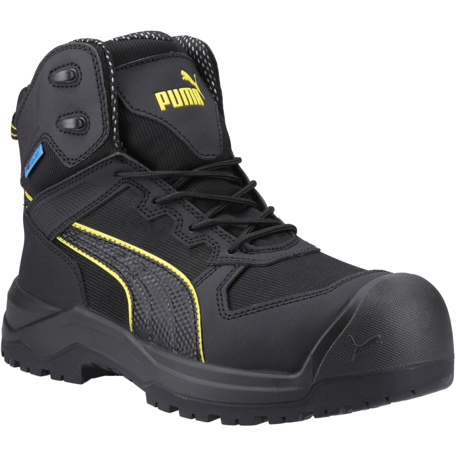 Men's Puma Safety Black/Yellow Rock Heavy Duty Waterproof Boot