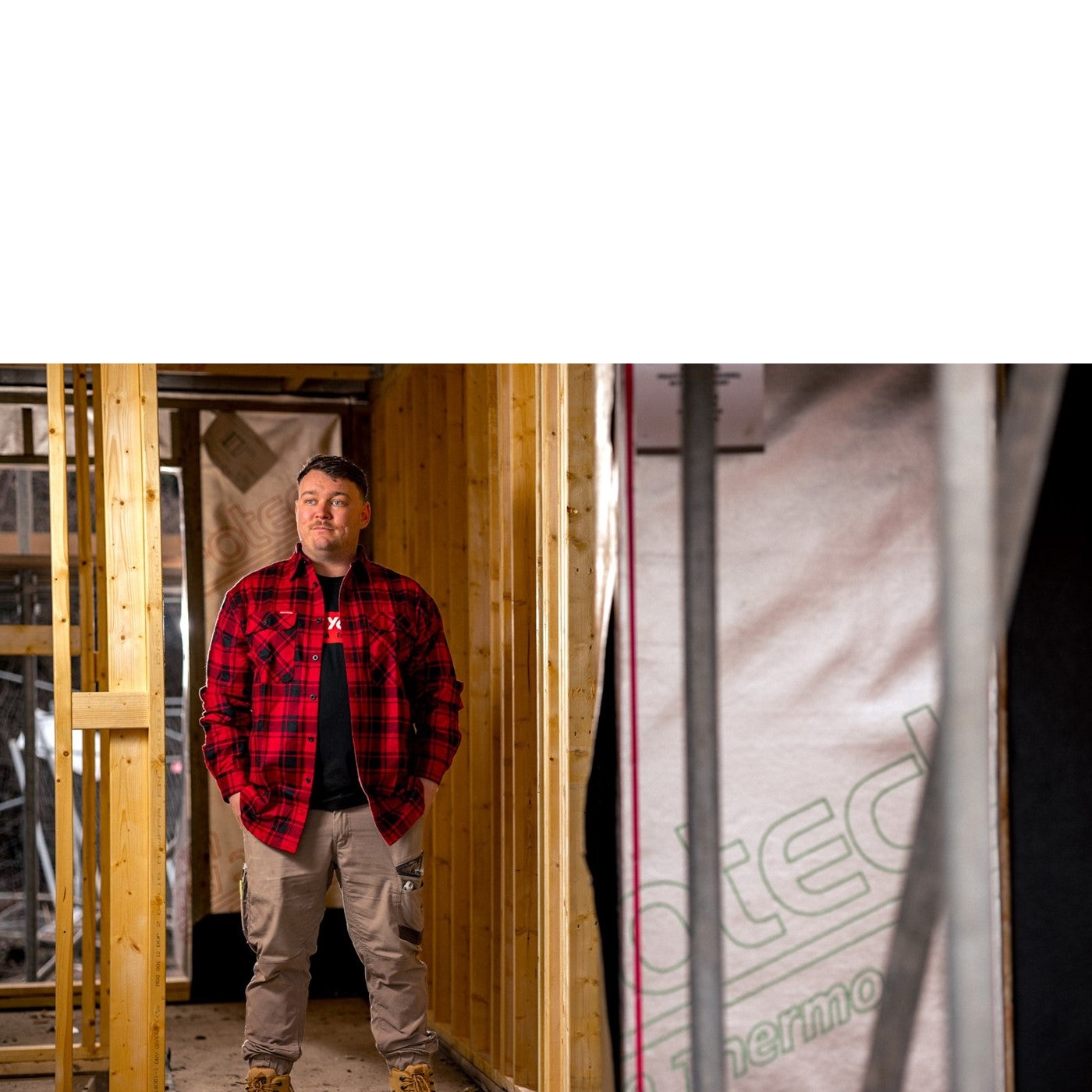 Hard Yakka Core Flannel Shirt  Red