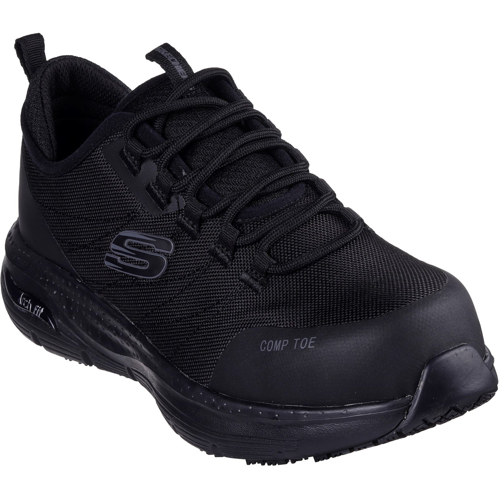 Skechers Workwear Arch Fit SR Ebinal Safety Trainers S3 Black