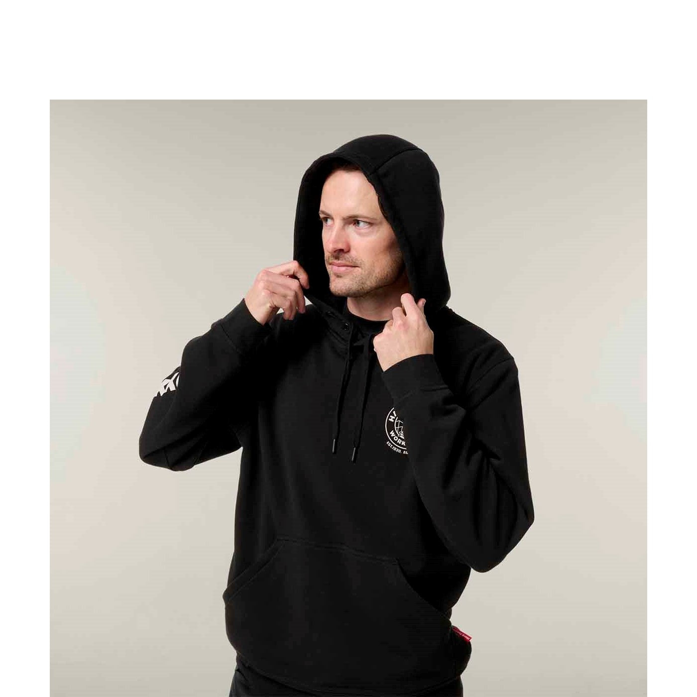Hard Yakka Heritage Hoodie  Black