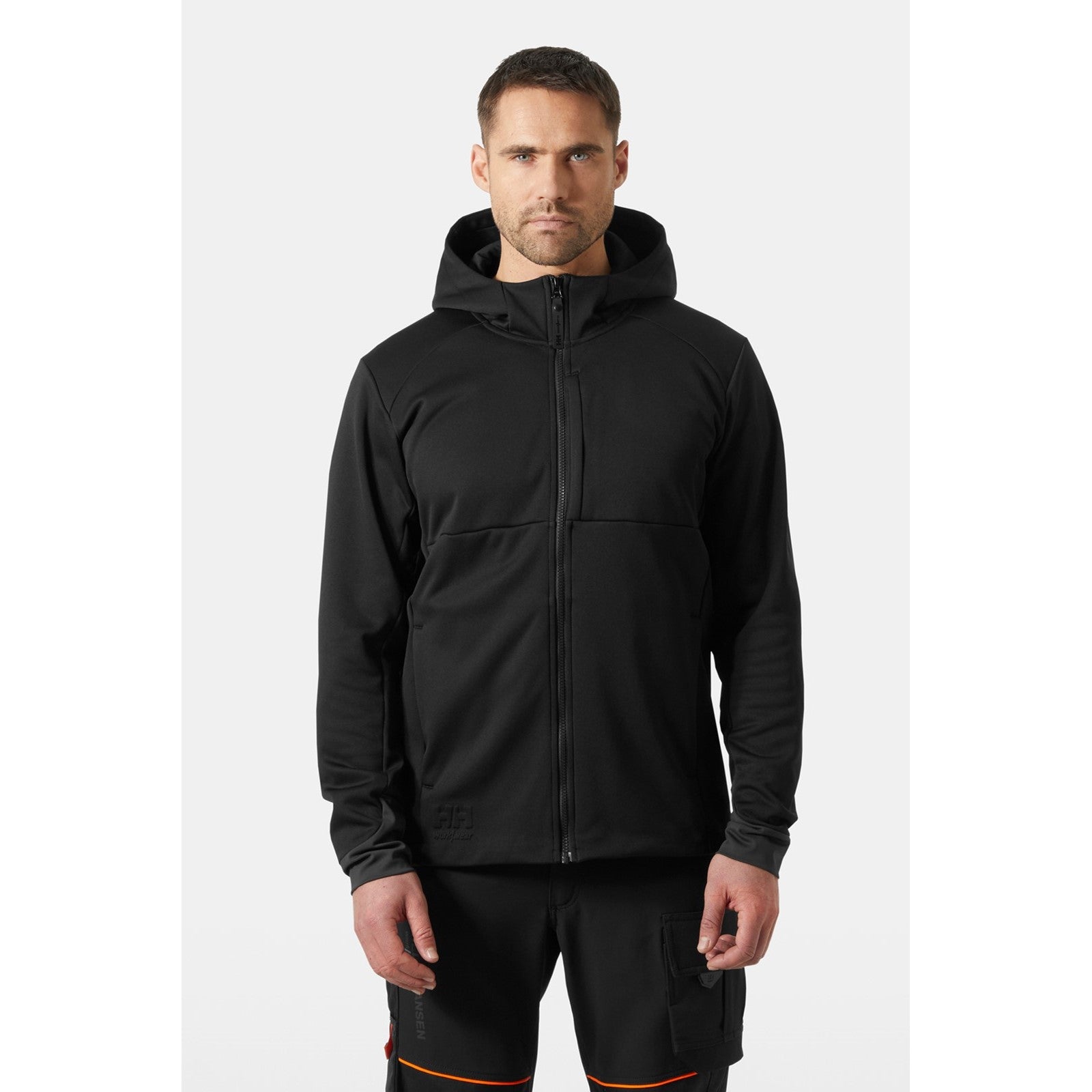 Helly Hansen Workwear Tech Hooded Midlayer  Black