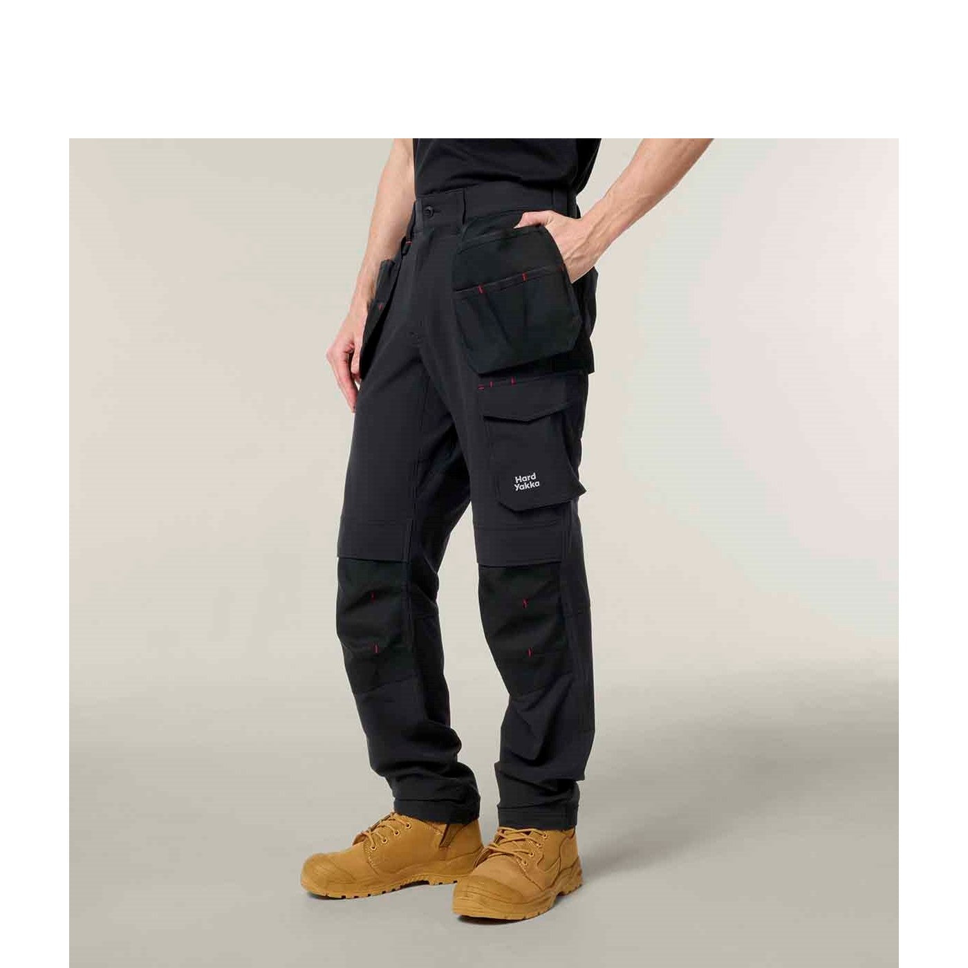 Hard Yakka Toughmaxx Lite Holster Pocket Pant  Black