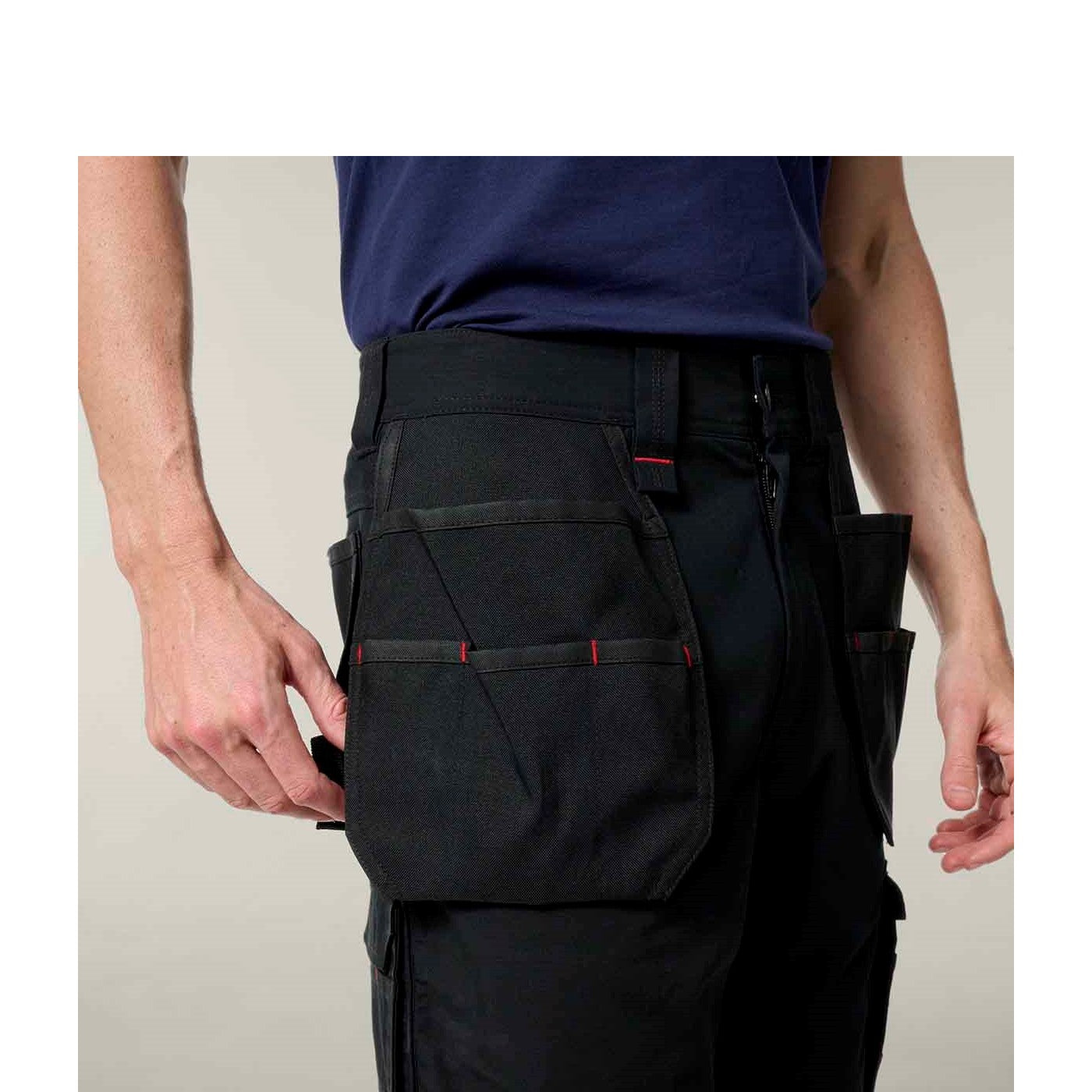 Hard Yakka Raptor Active Holster Pocket Shorts  Black