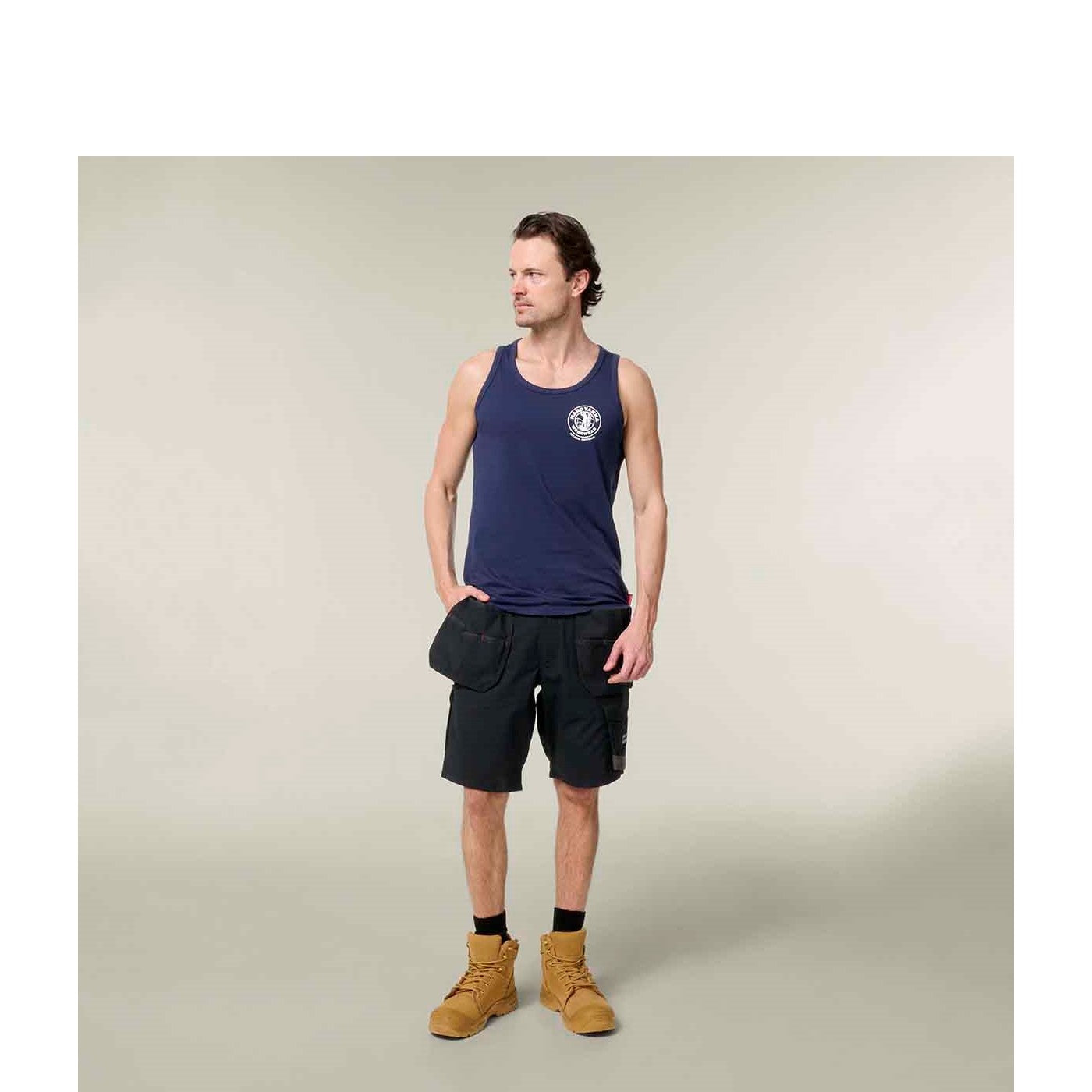 Hard Yakka Raptor Active Holster Pocket Shorts  Black