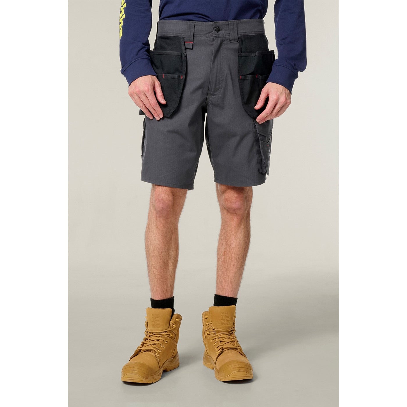 Hard Yakka Raptor Active Holster Pocket Shorts  Graphite