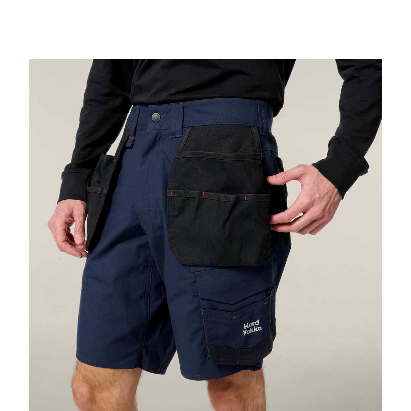 Hard Yakka Raptor Active Holster Pocket Shorts  Dark Navy