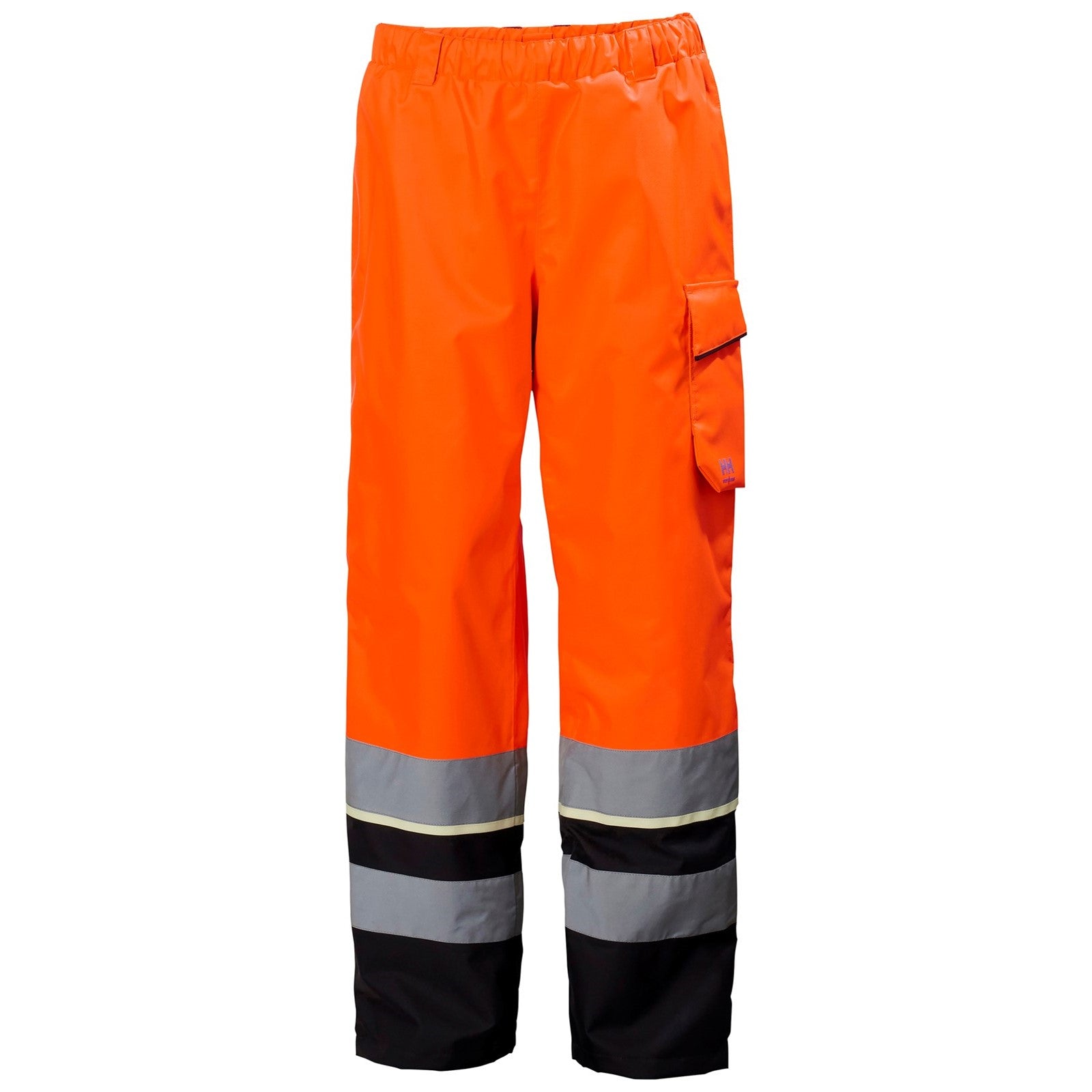 Helly Hansen Workwear UC-ME Hi Vis Shell Trousers  Orange/Ebony