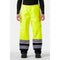 Helly Hansen Workwear UC-ME Hi Vis Shell Trousers  Yellow/Ebony